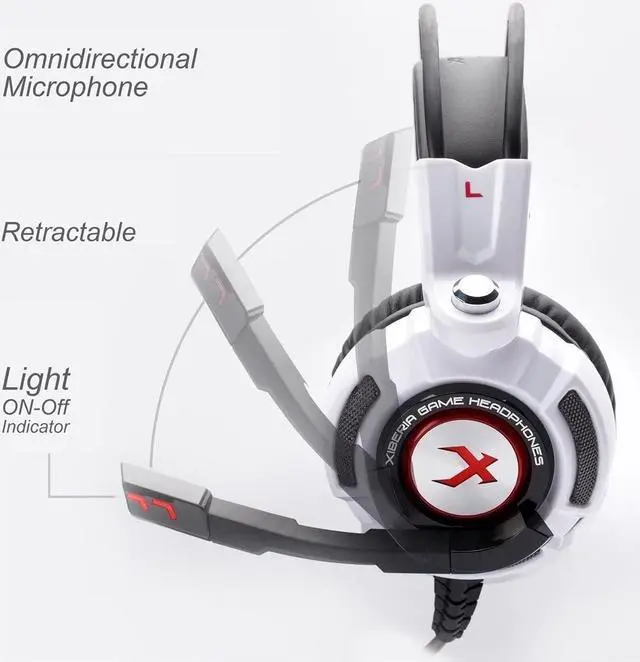 Alt view image 2 of 7 - XIBERIA K3 7.1Virtual Surround Sound Gaming Headset Noise Cancelling Headphone Deep Bass with Microphone