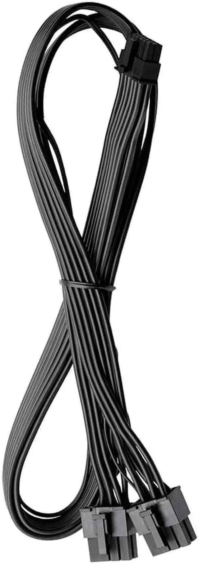 Alt view image 2 of 2 - CableMod Basics C-Series 12VHPWR PCI-e Cable for Corsair (Black, 16-pin to Dual 8-pin, 60cm)