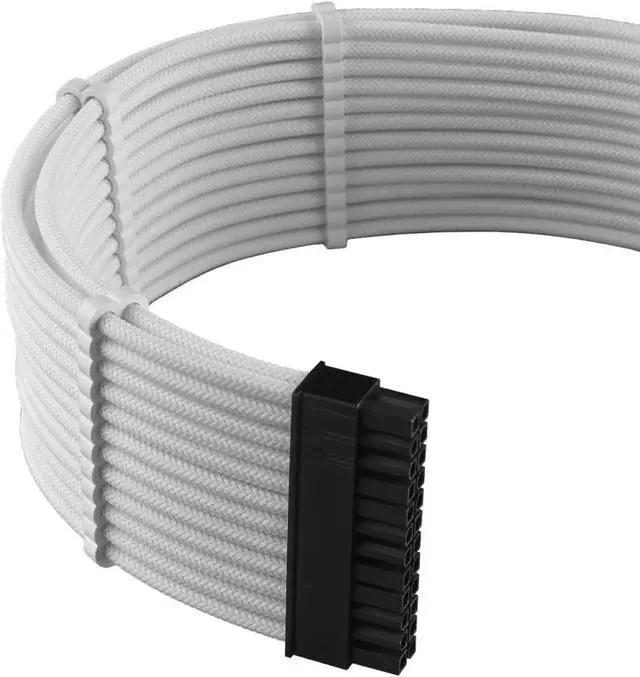 Alt view image 2 of 2 - CableMod C-Series Pro ModMesh Sleeved Cable Kit for Corsair RM Black Label/RMi/RMX (White)