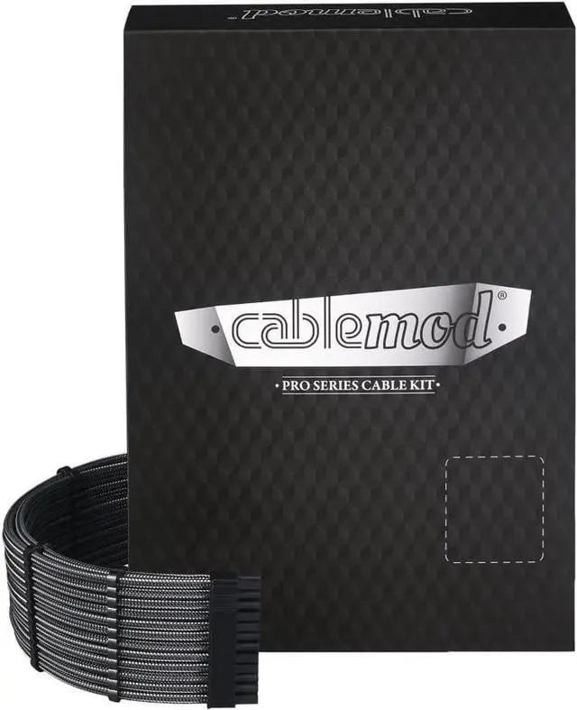 Main image of CableMod C-Series Pro ModMesh Sleeved Cable Kit for Corsair RM Black Label/RMi/RMX (Carbon)