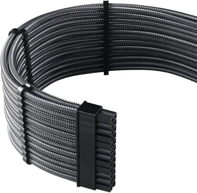 Alt view image 2 of 2 - CableMod C-Series Pro ModMesh Sleeved Cable Kit for Corsair RM Black Label/RMi/RMX (Carbon)