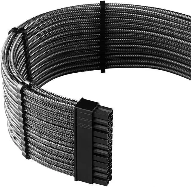 Alt view image 2 of 4 - CableMod RT-Series Pro ModMesh Sleeved 12VHPWR Dual Cable Kit for ASUS and Seasonic (Carbon)