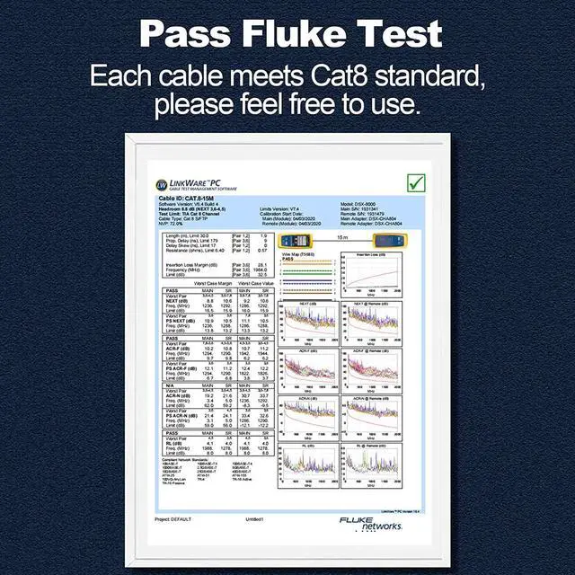 Alt view image 7 of 7 - Cat8 Ethernet Cable 300Ft S/FTP Outdoor&Indoor Heavy Duty High Speed Cat8 LAN Network Cable 40Gbps 2000Mhz with Gold Plated RJ45 Connector Weatherproof Resistant for PC