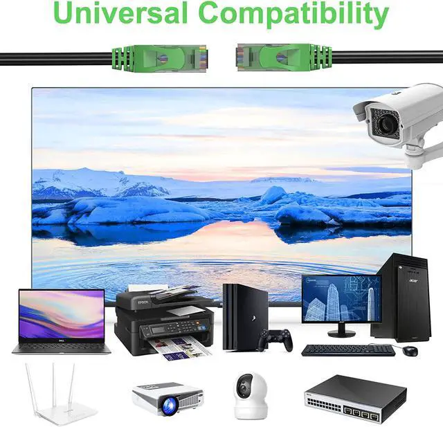 Alt view image 3 of 6 - Cat6 Outdoor Ethernet Cable 300FT, 24AWG CCA Patch Cord, UTP, Waterproof, Heavy Duty, Direct Burial, In-Ground, LLDPE UV Resistant, POE, Network, Internet, Cat 6 Cable with 25 Cable Ties - 300 Feet