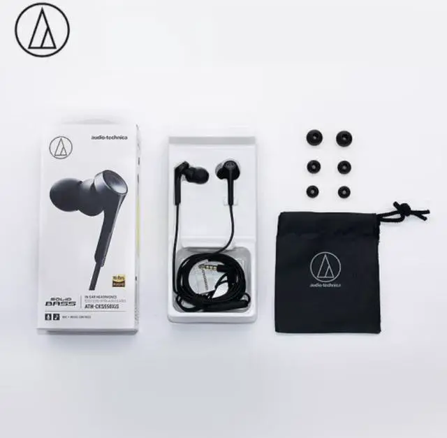 Alt view image 3 of 5 - Audio-Technica ATH-CKS550XIS Wired In Ear High Sound Gaming Music Sport Bass Earphone , Black