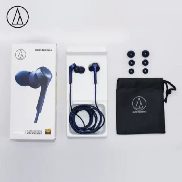 Alt view image 3 of 4 - Audio-Technica CKS550X Bass-heavy in-ear wired headphones Music headphones , Blue
