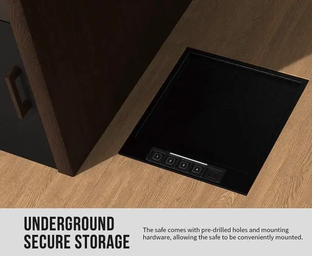 Alt view image 7 of 7 - Gun Safe,4-Pistol Multifunction Gun Safe,California DOJ Certified,Quick-Access Firearm Safety Device with Digital Key Pad & Biometric Fingerprint
