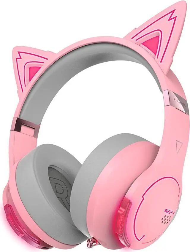Main image of Edifier CAT Wireless Bluetooth Wired Cat Ear Gaming Headset with Mic (G5BTPink)