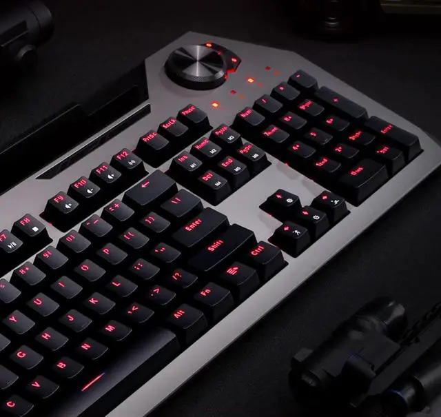 Alt view image 4 of 7 - Metal Gaming Mechanical Keyboard , 104 key Waterproof and Wear-resistant 18 kinds of light effects , Lightning swith