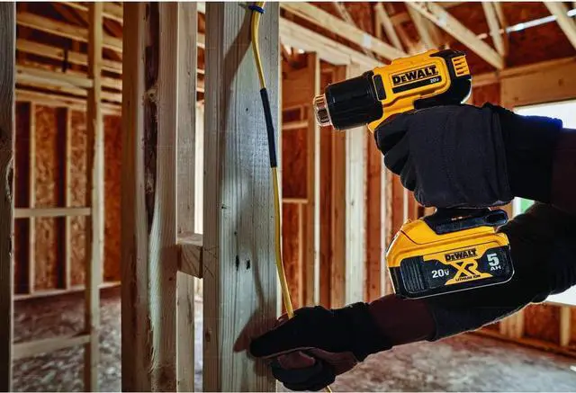 Alt view image 6 of 7 - DEWALT 20V MAX Heat Gun, Cordless, Up to 990 Degrees, 42 Minutes of Run Time, LED Light, Bare Tool Only