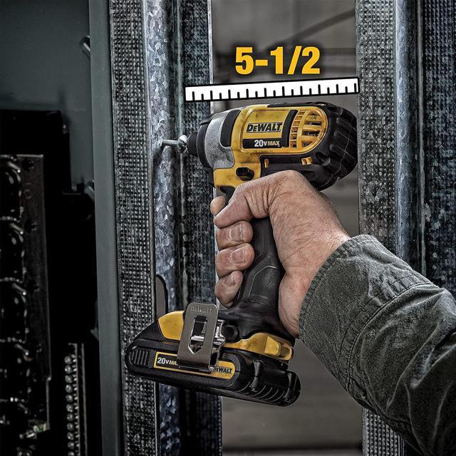 Alt view image 7 of 7 - DEWALT 20V MAX Cordless Drill and Impact Driver, Power Tool Combo Kit with 2 Batteries and Charger