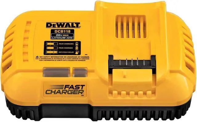 Alt view image 3 of 4 - DEWALT 20V MAX Battery, 6 Ah, 2-Pack, Fully Charged in Under 90 Minutes & FLEXVOLT 20V MAX* Charger, Rapid Charge