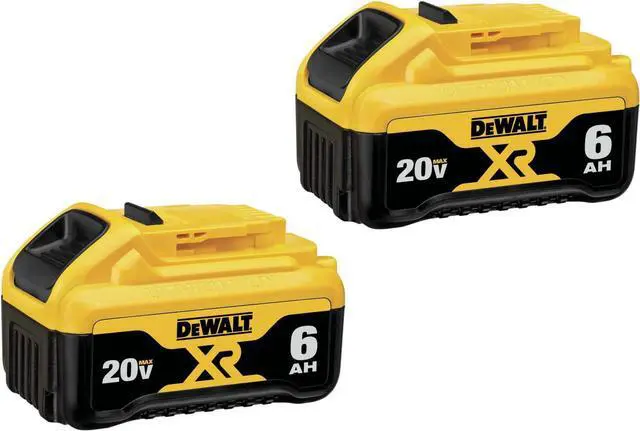 Alt view image 2 of 4 - DEWALT 20V MAX Battery, 6 Ah, 2-Pack, Fully Charged in Under 90 Minutes & FLEXVOLT 20V MAX* Charger, Rapid Charge