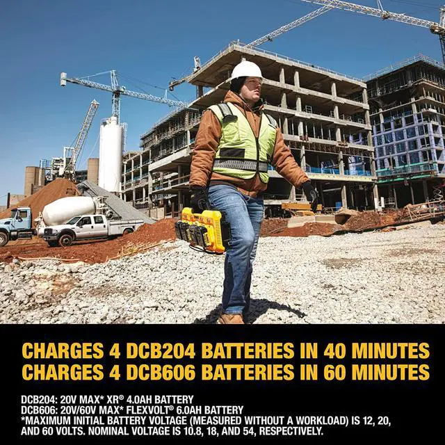 Alt view image 5 of 7 - DEWALT 20V MAX Battery Charger, 4-Ports, Simultaneous Charging for 12V and 20V Max Batteries