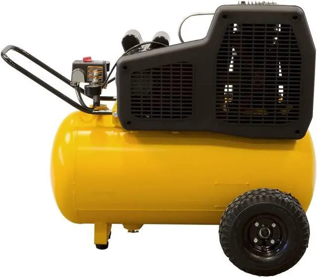Alt view image 5 of 5 - DeWALT 1.9-HP 20-Gallon (Belt-Drive) Dual Voltage Air Compressor