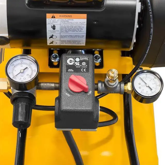 Alt view image 4 of 5 - DeWALT 1.9-HP 20-Gallon (Belt-Drive) Dual Voltage Air Compressor
