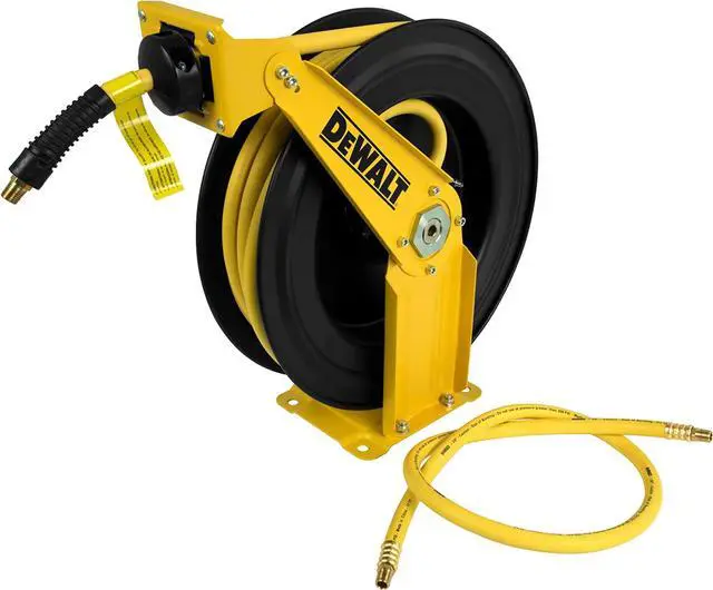 Main image of DeWalt DXCM024-0343 Double Arm Hose Reel with 3/8 x 50 Premium Rubber Hose