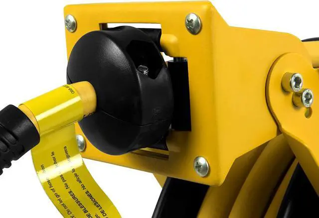 Alt view image 6 of 6 - DeWalt DXCM024-0343 Double Arm Hose Reel with 3/8 x 50 Premium Rubber Hose