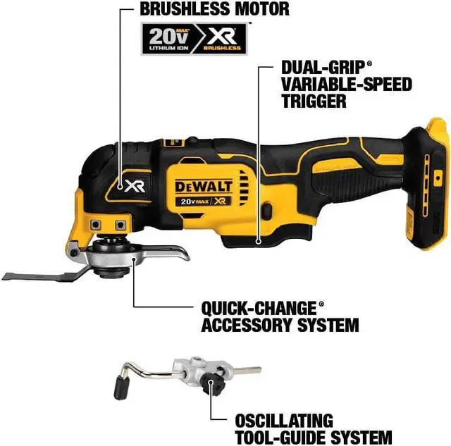 Alt view image 5 of 7 - DEWALT 20V MAX Power Tool Combo Kit, 6-Tool Cordless Power Tool Set with 2 Batteries and Charger