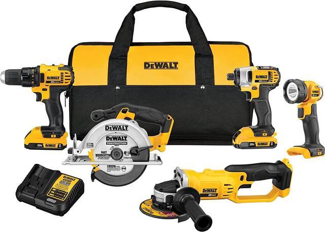 Main image of DeWalt 20V MAX Cordless Lithium-Ion Compact 5-Tool Combo Kit