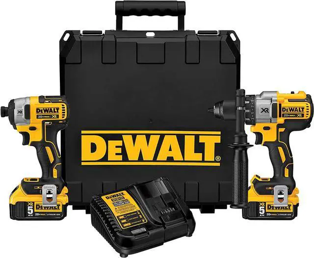 Main image of DEWALT 20V MAX Hammer Drill and Impact Driver, Cordless Power Tool Combo Kit with 2 Batteries and Charger
