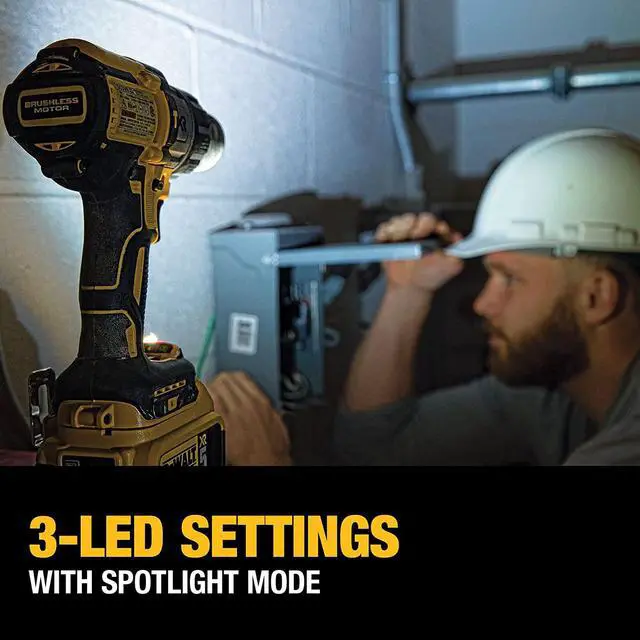 Alt view image 7 of 7 - DEWALT 20V MAX Hammer Drill and Impact Driver, Cordless Power Tool Combo Kit with 2 Batteries and Charger