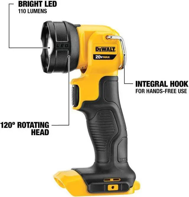 Alt view image 4 of 4 - DEWALT 20V MAX Power Tool Combo Kit, 4-Tool Cordless Power Tool Set with 2 Batteries and Charger