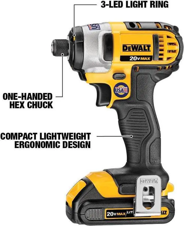 Alt view image 3 of 4 - DEWALT 20V MAX Power Tool Combo Kit, 4-Tool Cordless Power Tool Set with 2 Batteries and Charger