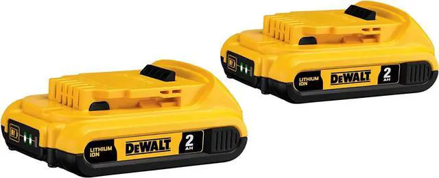 Main image of DEWALT 20V MAX Battery, Compact 2.0Ah Double Pack (DCB203-2)