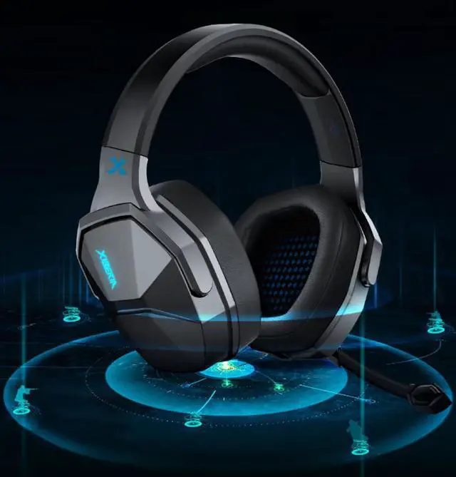 Alt view image 6 of 7 - XIBERIA PC Gaming Headphones Wired Over-Ear USB 7.1 Surround Sound Headset with Microphone - Black