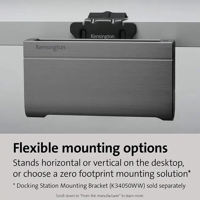 Alt view image 6 of 6 - Kensington 14-in-1 Thunderbolt 3 Dock USB-C - Compatible with Thunderbolt 4, Mac and Windows, 96W Charging, Dual 4K@60Hz, 40Gbps Transfer Speeds, HDMI 2.0 and DisplayPort, Ethernet - SD5600T