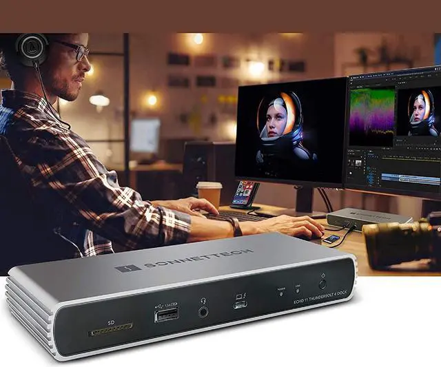 Alt view image 3 of 4 - Sonnet Echo 11 Universal Thunderbolt 4 Docking Station with Four Thunderbolt 4 Ports and 8K Display Support