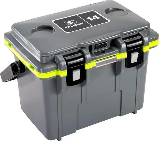 Main image of Pelican 14 Quart Cooler Dark Gray