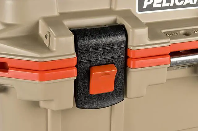 Alt view image 5 of 7 - Pelican 50 Quart Elite Cooler Tan/Orange