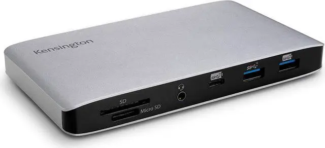 Main image of Kensington SD2480T Thunderbolt 3 and USB-C Dual 4K Hybrid Nano Dock with 60W PD, SD & Micro SD Card Reader, for Windows and MacBooks