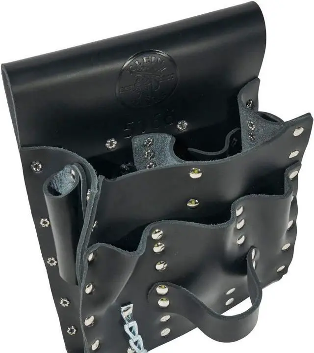 Alt view image 7 of 7 - Klein Tools 5300 Tool Set, Electrician Tool Kit has 4 Screwdrivers, 4 Pliers, Tape Measure, Stripper, Tool Pouch, Tool Belt, 12-Piece