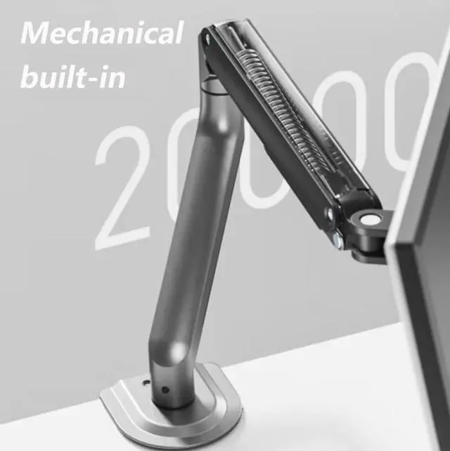 Alt view image 4 of 6 - Single Monitor Arm, Monitor Desk Mount Fits 17 to 32 Inch, Adjustable Monitor Stand Holds 19.8lbs Height Adjustable Monitor Stand