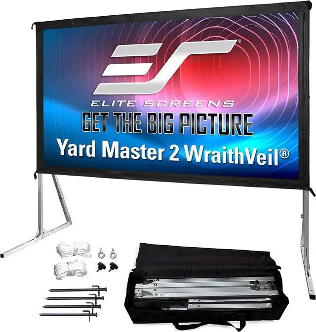 Main image of Elite Screens Yard Master 2 DUAL Projector Screen, 120-INCH 16:9, Front and Rear 4K/8K Ultra HD, Active 3D, HDR Ready Indoor and Outdoor Projection