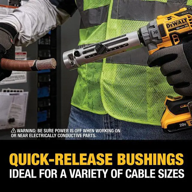 Alt view image 5 of 7 - DEWALT 20V MAX XR Cable Stripper, Cordless Kit