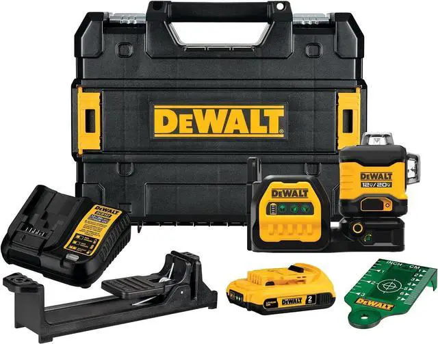 Main image of DEWALT 20V MAX Laser Level Kit - 6 Piece Set, 3 x 360, Green