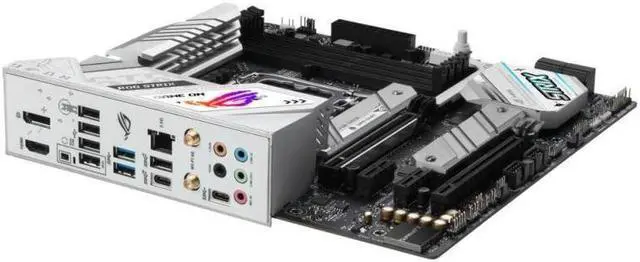 Alt view image 4 of 11 - ASUS ROG STRIX B760-G GAMING WIFI D4 Intel LGA1700 mATX Motherboard ,4xDDR4,1xPCIe 5.0 x16, 2xM.2, 4 xSATA, 1xHDMI, 1xDP,WiFi 6E 2.5Gb Ethernet, Aura Sync