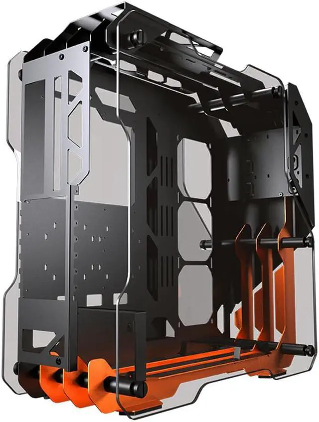 Alt view image 5 of 7 - Cougar Open-Frame Computer case ATX 240mm Radiator Aluminum Alloy Glass PC Game Case