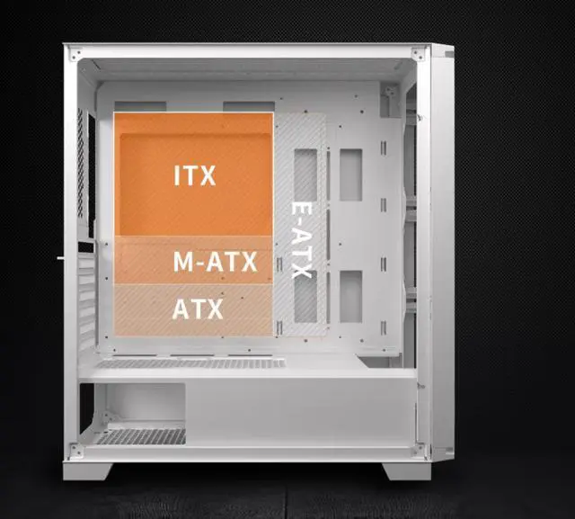Alt view image 3 of 5 - COUGAR Dark Blader X7 Black Distinctive RGB Mid-Tower Case with Superior Airflow