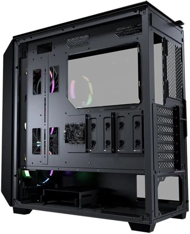 Alt view image 3 of 7 - Cougar ARGB MidTower E-ATX Gaming Computer Case , Support 360mm Water Cooling ,Aluminum Tempered Glass Side ,Gen-2 Type-C USB 3.0 PC Case