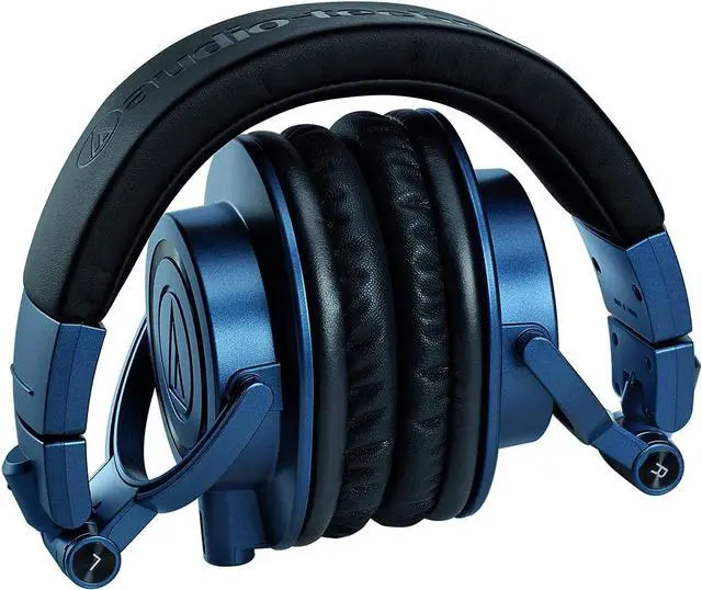 Alt view image 4 of 5 - Audio-Technica Closed-Back Studio Monitoring Headphones  - Limited Edition Deep Sea Blue
