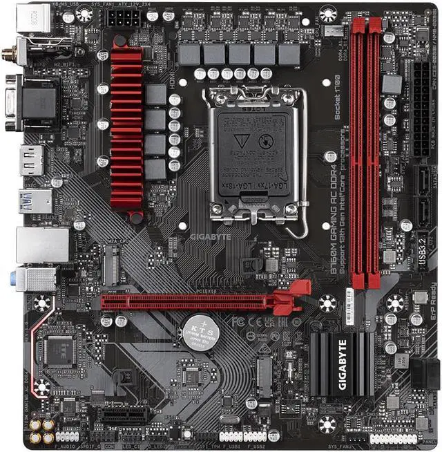 Alt view image 3 of 3 - GIGABYTE B760M GAMING AC WIFI DDR4 2* M.2, PCIe 4.0, USB 3.2 Gen 1 , 2.5GbE LAN WIFI 5, Q-Flash Plus ,USB3.2 GEN1 Type-C,VGA HDMI DP Motherboard