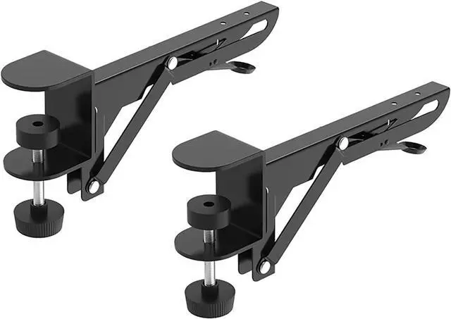 Main image of Desk Extender Clamp for DIY Custom Wooden Desk Extender Board (Board not Included), Punch-Free Clamp on (2 Packs)