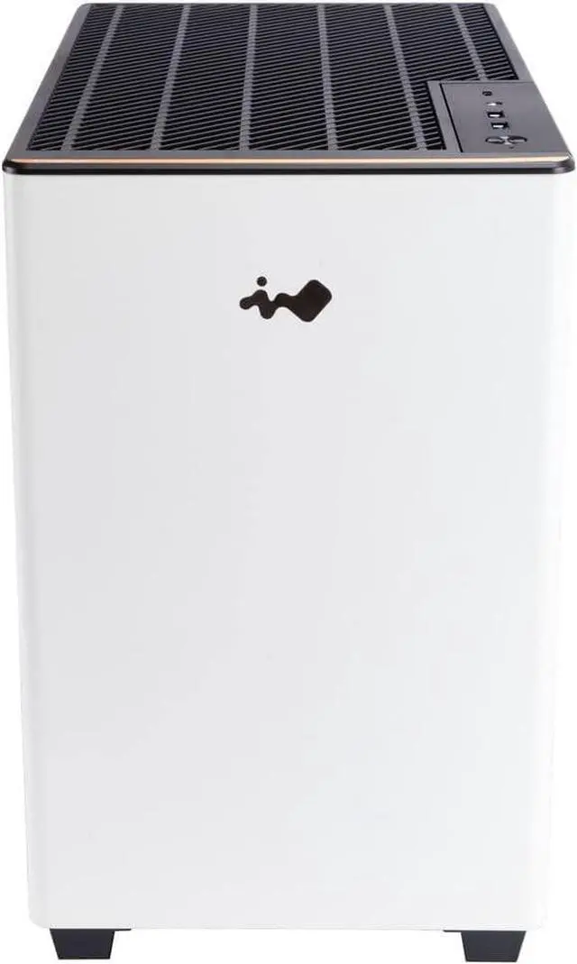 Alt view image 3 of 7 - In Win A3 White, MicroATX  Gaming Chassis, Type-C Port Tempered Glass Side Panel - Water Cooling Ready - Mercury 120mm ARGB Rear Fan