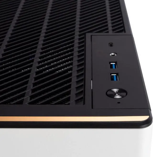 Alt view image 5 of 7 - In Win A3 White, MicroATX  Gaming Chassis, Type-C Port Tempered Glass Side Panel - Water Cooling Ready - Mercury 120mm ARGB Rear Fan