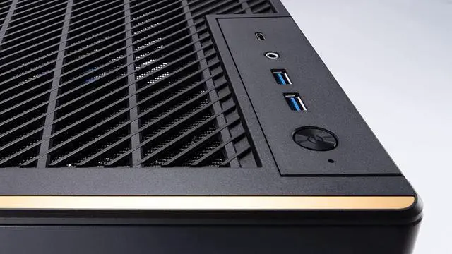 Alt view image 5 of 7 - In Win A5 Gaming Chassis, Type-C Port Tempered Glass Side Panel - Water Cooling Ready - Mercury 120mm ARGB Rear Fan, Black